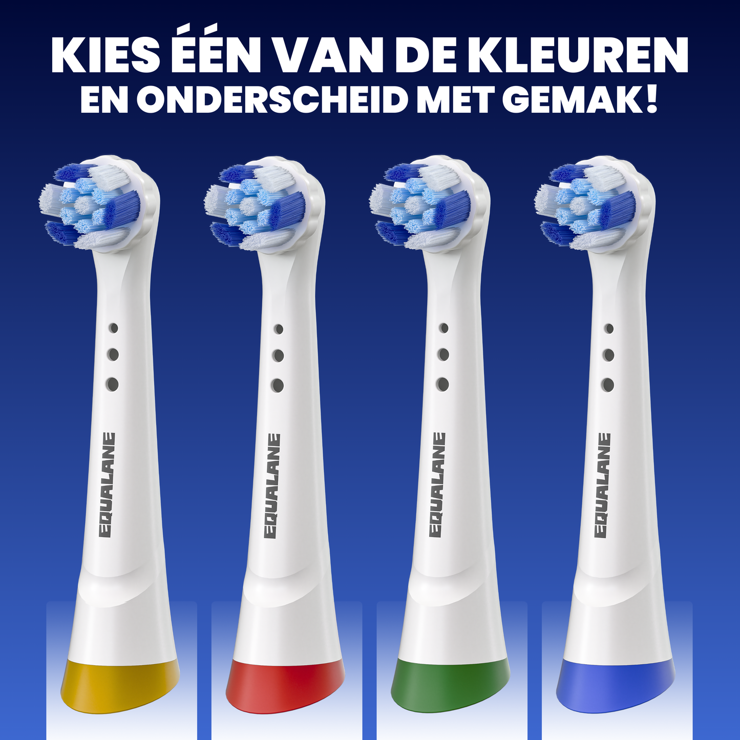 Universele opzetborstels geschikt voor Oral B iO tandenborstels - Schuine Borstelharen - Wit - 24 Stuks