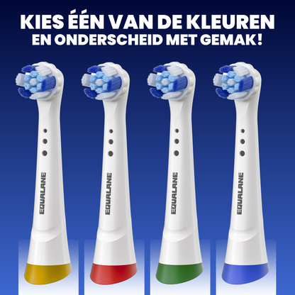 Universele opzetborstels geschikt voor Oral B iO tandenborstels - Schuine Borstelharen - Wit - 24 Stuks