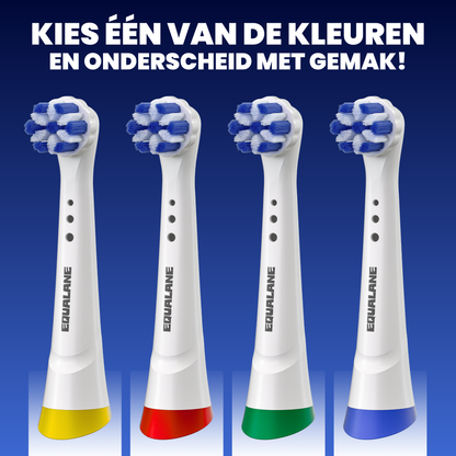 Universele opzetborstels geschikt voor Oral B iO tandenborstels - Normale Borstelharen - Wit - 8 Stuks