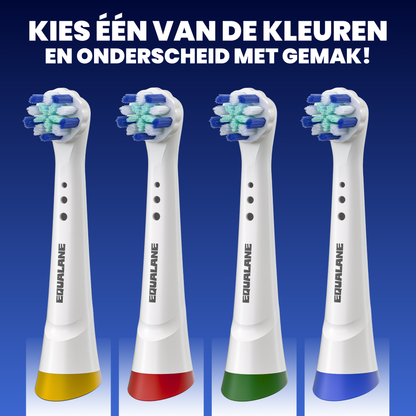 Universele opzetborstels geschikt voor Oral B iO tandenborstels - Zachte Borstelharen - Wit - 8 Stuks