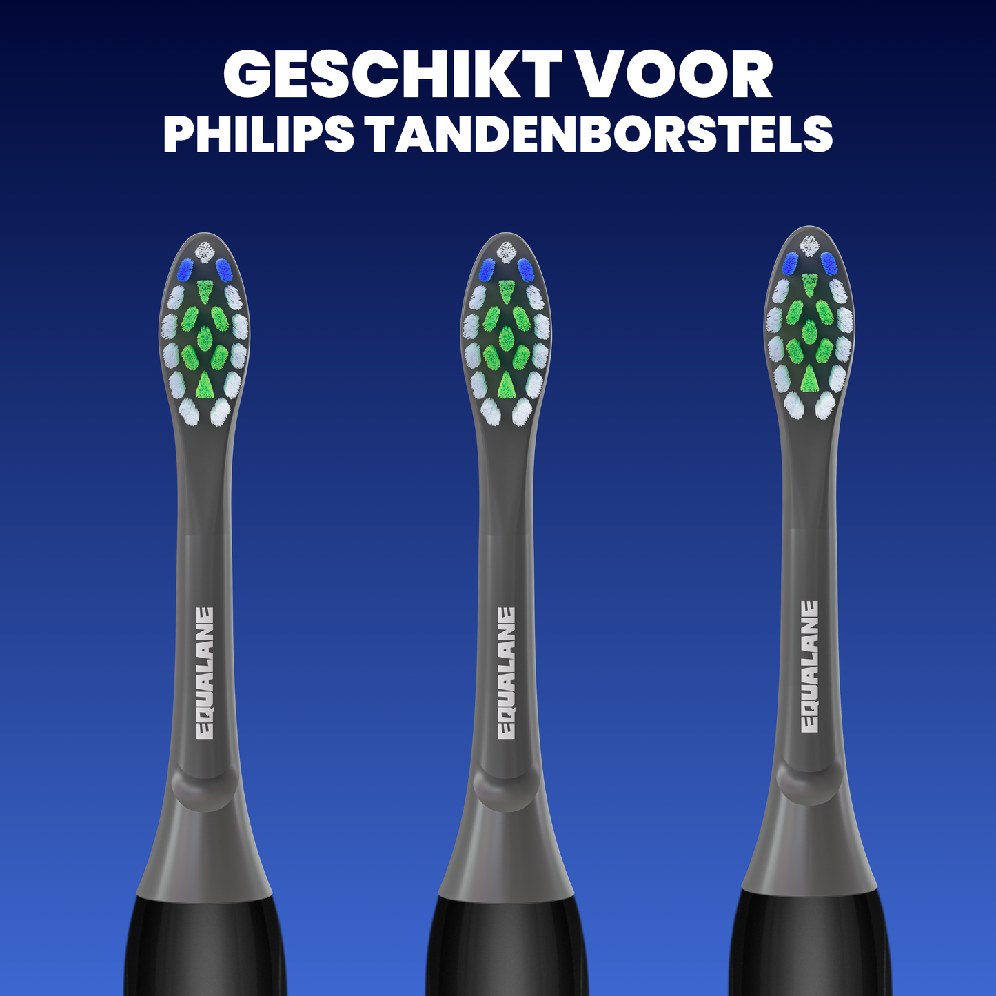 Opzetborstels geschikt voor Philips Sonicare - Normale Borstelharen - Zwart - 24 Stuks