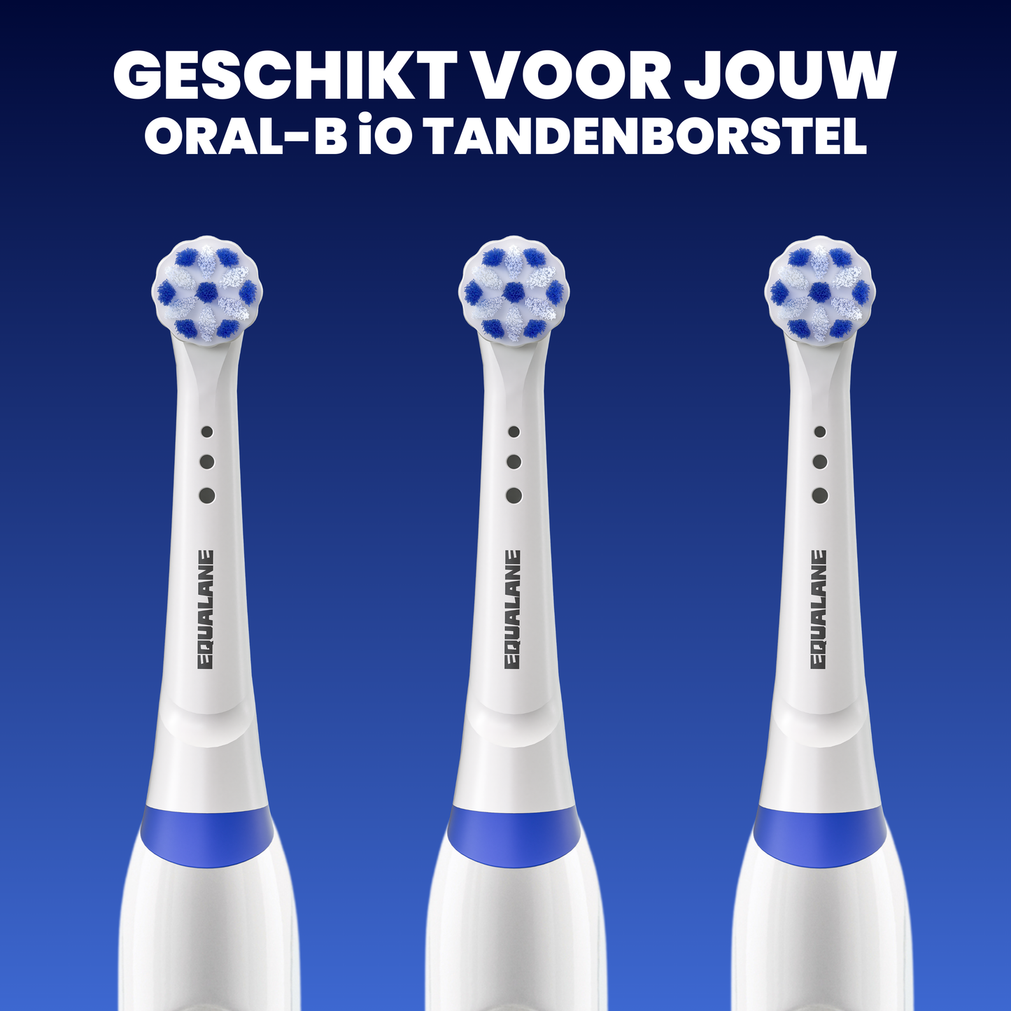 Universele opzetborstels geschikt voor Oral B iO tandenborstels - Normale Borstelharen - Wit - 8 Stuks