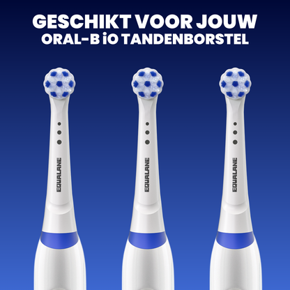 Universele opzetborstels geschikt voor Oral B iO tandenborstels - Normale Borstelharen - Wit - 8 Stuks