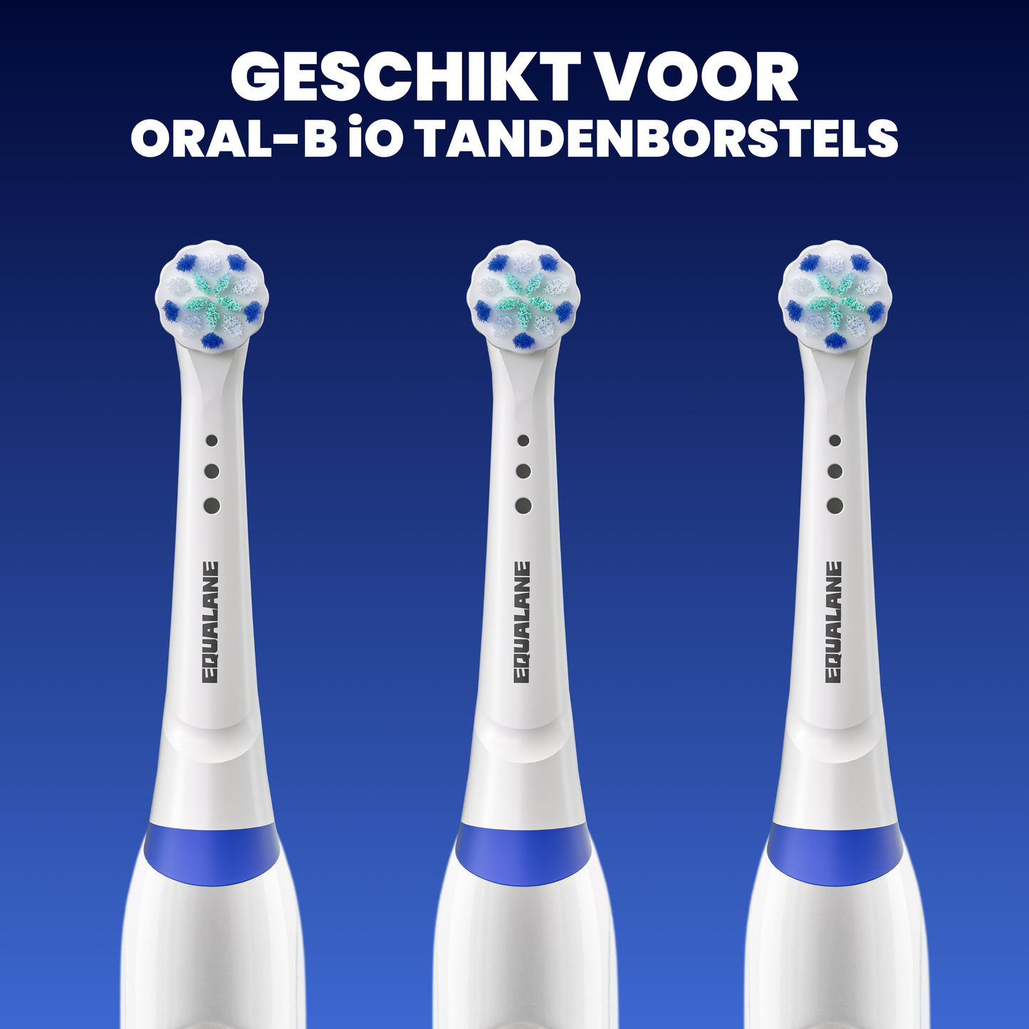 Universele opzetborstels geschikt voor Oral B iO tandenborstels - Zachte Borstelharen - Wit - 8 Stuks