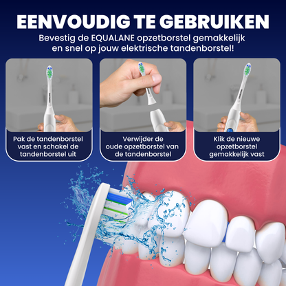 Universele opzetborstels geschikt voor Philips Sonicare tandenborstels - Normale Borstelharen - Wit - 16 Stuks