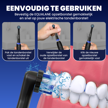 Opzetborstels geschikt voor Oral-B iO - Zachte Borstelharen - Zwart - 24 Stuks