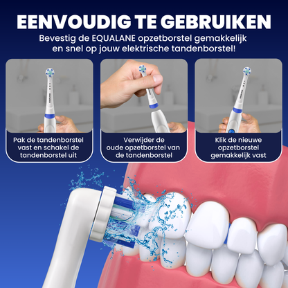 Universele opzetborstels geschikt voor Oral B iO tandenborstels - Zachte Borstelharen - Wit - 8 Stuks