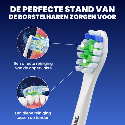 Universele opzetborstels geschikt voor Philips Sonicare tandenborstels - Normale Borstelharen - Wit - 16 Stuks