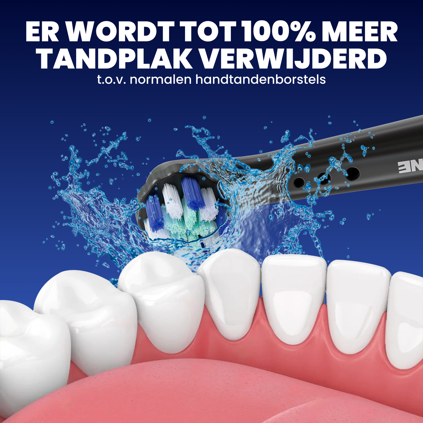Opzetborstels geschikt voor Oral-B iO - Zachte Borstelharen - Zwart - 32 Stuks