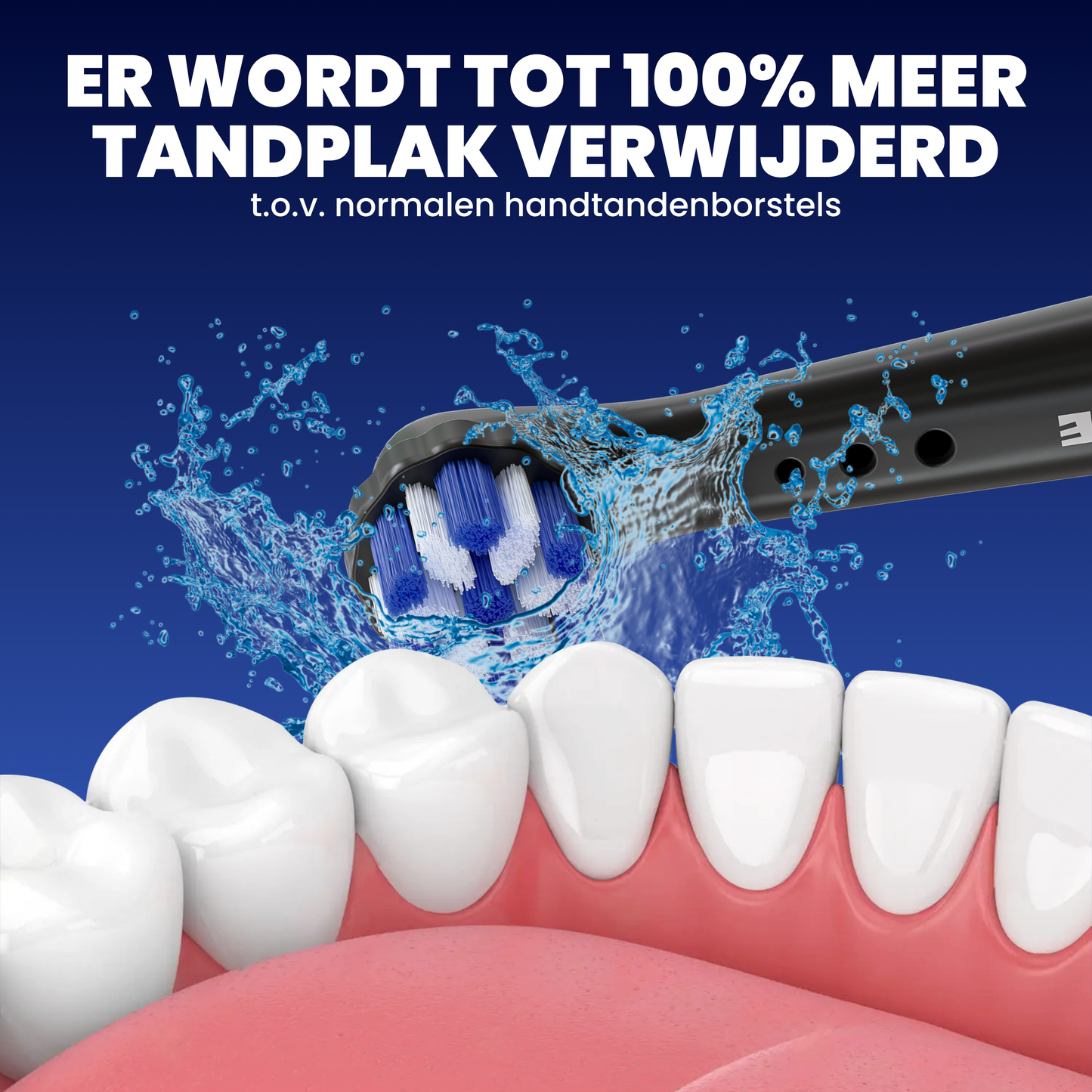 Opzetborstels geschikt voor Oral-B iO - Normale Borstelharen - Zwart - 32 Stuks