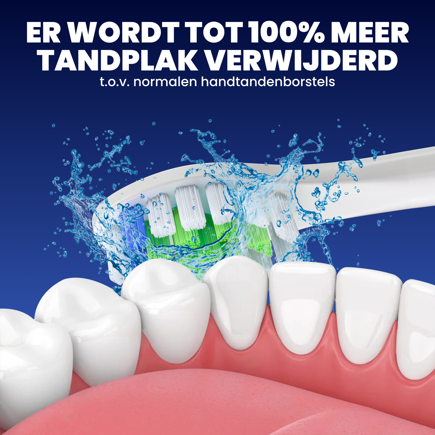 Universele opzetborstels geschikt voor Philips Sonicare tandenborstels - Normale Borstelharen - Wit - 16 Stuks