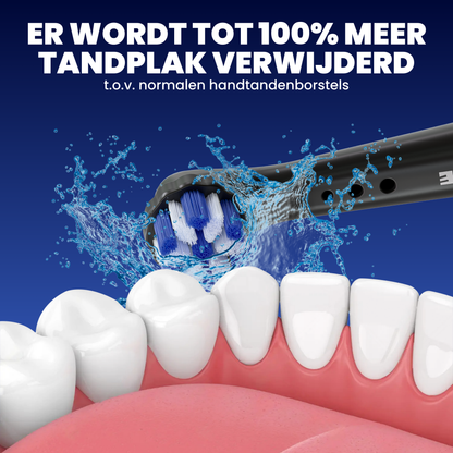 Opzetborstels geschikt voor Oral-B iO - Normale Borstelharen - Zwart - 16 Stuks
