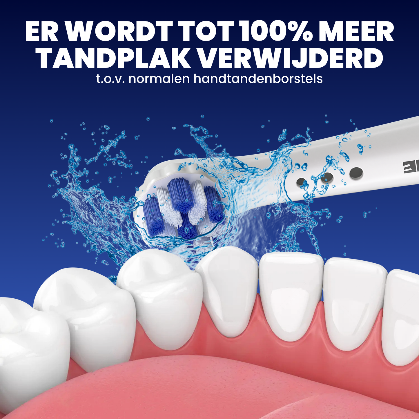 Universele opzetborstels geschikt voor Oral B iO tandenborstels - Normale Borstelharen - Wit - 8 Stuks
